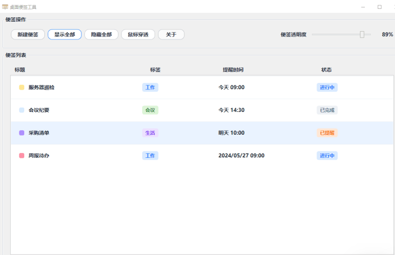 桌面便签工具-为您提供全面学习资料信息资源学习资料自学网
