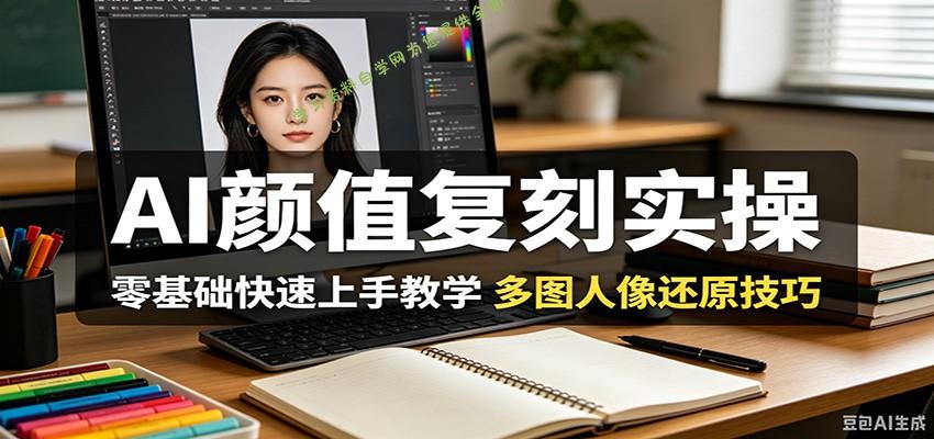 AI颜值复刻实操，零基础快速上手教学，多图人像还原技巧-为您提供全面学习资料信息资源学习资料自学网