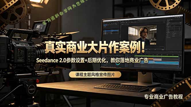 真实商业大片作案例！Seedance 2.0参数设置+后期优化，教你落地商业广告-为您提供全面学习资料信息资源学习资料自学网