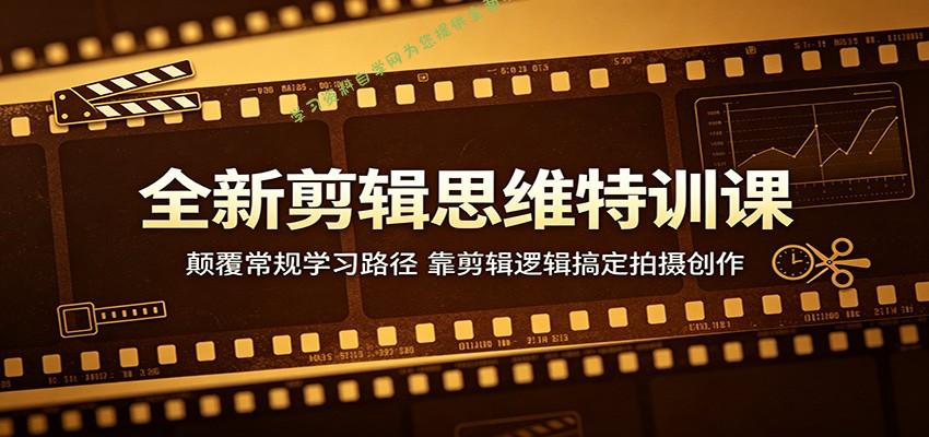 全新剪辑思维特训课：颠覆常规学习路径，靠剪辑逻辑搞定拍摄创作-为您提供全面学习资料信息资源学习资料自学网