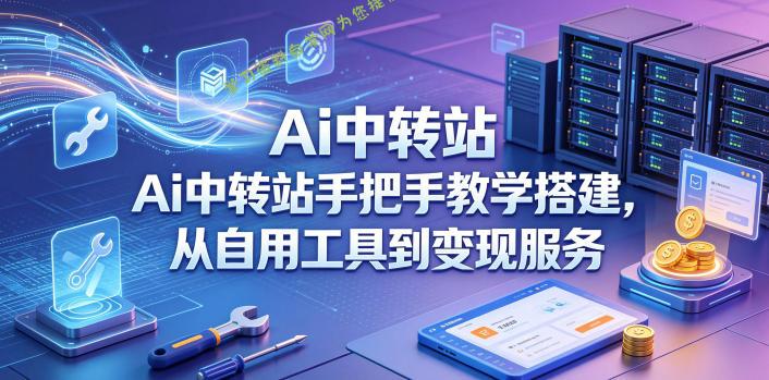 Ai中转站手把手教学搭建，从自用工具到变现服务-为您提供全面学习资料信息资源学习资料自学网