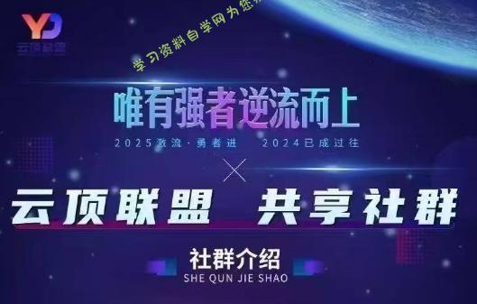 云顶联盟·无人直播实战(更新4月)-为您提供全面学习资料信息资源学习资料自学网