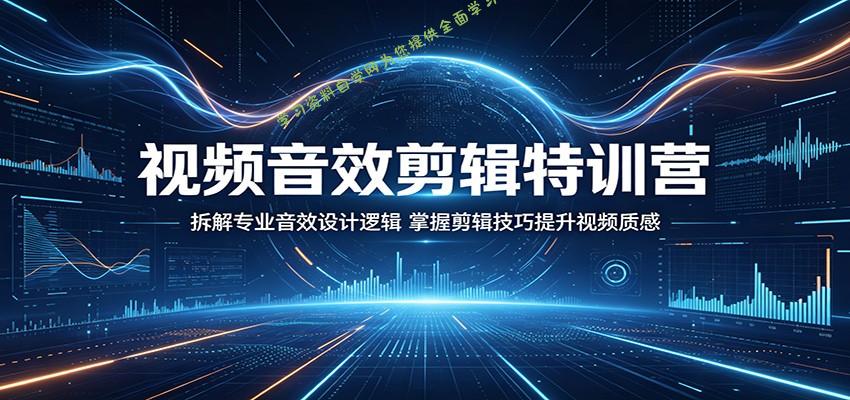 视频音效剪辑特训营:拆解专业音效设计逻辑,掌握剪辑技巧提升视频质感-为您提供全面学习资料信息资源学习资料自学网