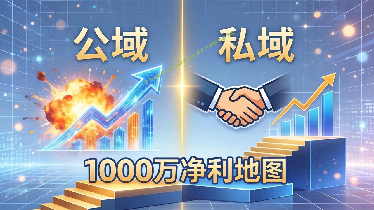 公域玩命出爆款，私域悄悄做成交：这套AI内训课，2026给你打通1000万净利的地图-为您提供全面学习资料信息资源学习资料自学网