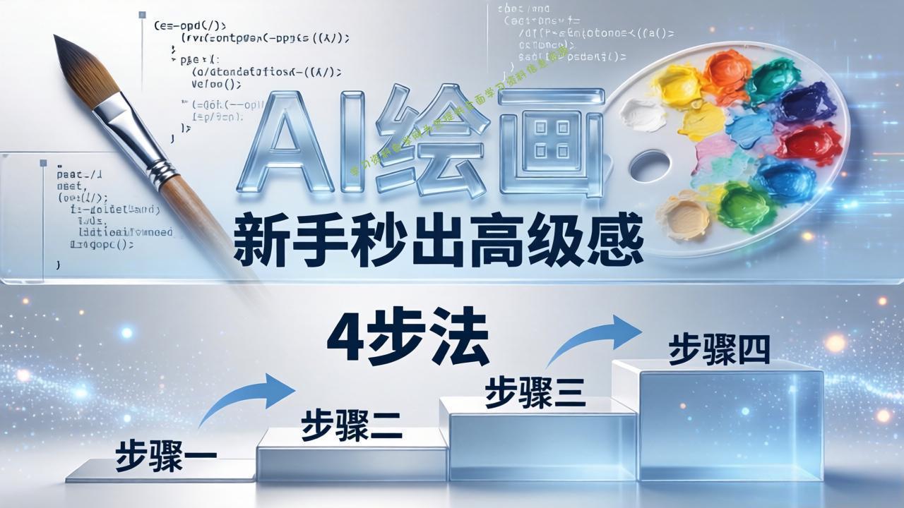 AI绘画入门别再硬磕了！即梦4步法：万能提示词公式+BRTR框架，新手秒出高级感-为您提供全面学习资料信息资源学习资料自学网