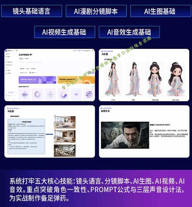 图片[1]-为您提供全面学习资料信息资源AI漫剧硬核课：巨日禄+豆包+即梦+可灵+Vidu+剪映：一套课玩转国产工具，低成本产出爆款漫剧-为您提供全面学习资料信息资源学习资料自学网