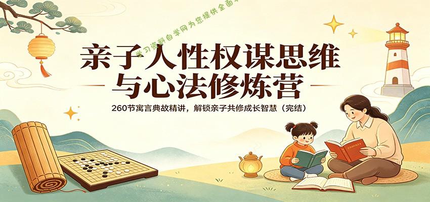 亲子人性权谋思维与心法修炼营：260节寓言典故精讲，解锁亲子共修成长智慧(完结)-免费学习资料下载_自媒体课程资源