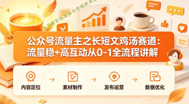 公众号流量主之长短文鸡汤赛道,流量稳+高互动,从0-1全流程讲解
