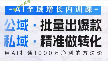 吴思晓·2026AI全域增长内训课+思维导图 - 