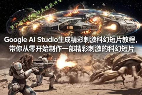 Google AI Studio生成精彩刺激科幻短片教程,带你从零开始制作一部精彩刺激的科幻短片【双语字幕】