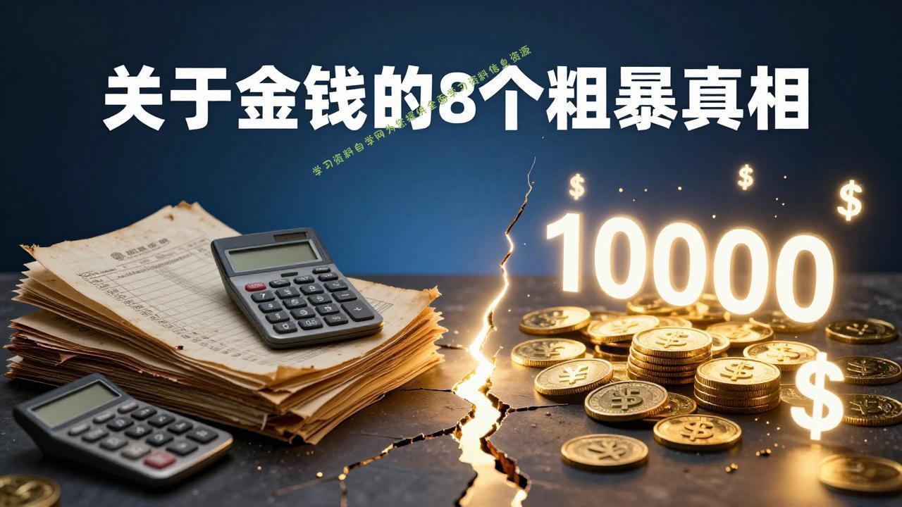 付费文章：关于金钱的 8 个粗暴真相，彻底重塑你的赚钱思维与财富认知 - - 