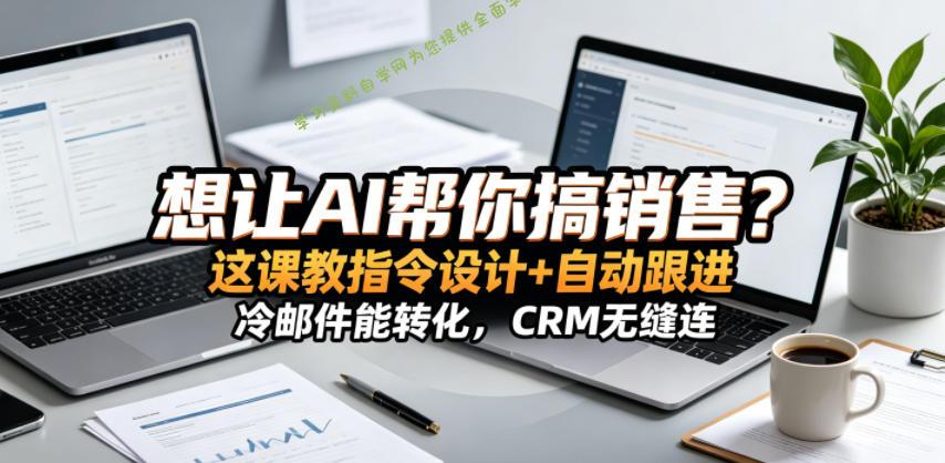想让AI帮你搞销售?这课教指令设计+自动跟进,冷邮件能转化,CRM无缝连!【原创双语字幕】