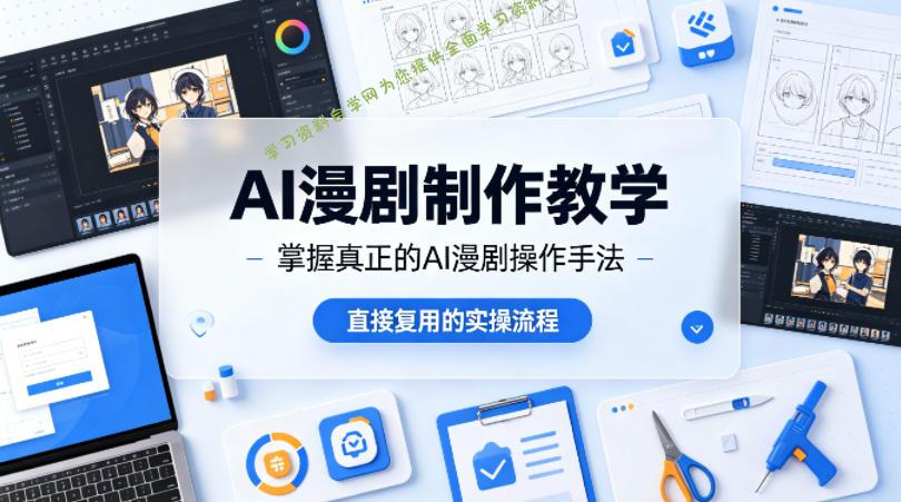 AI漫剧制作教学,带你掌握真正的AI漫剧操作手法,直接复用的实操流程