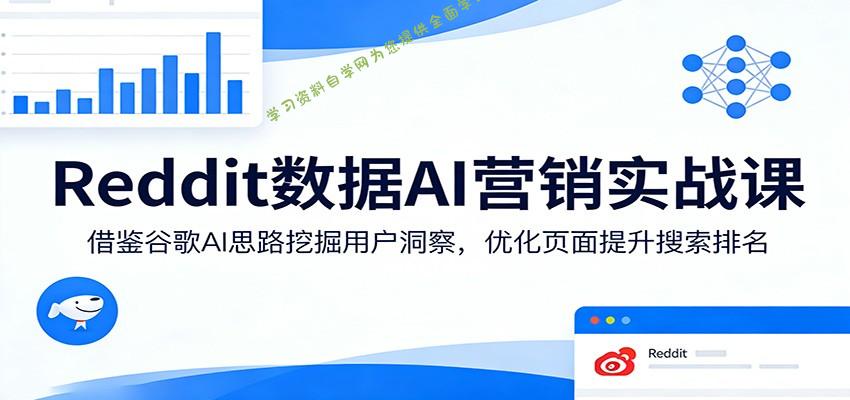 Reddit数据AI营销实战课：借鉴谷歌AI思路挖掘用户洞察，优化页面提升搜索排名 - - 