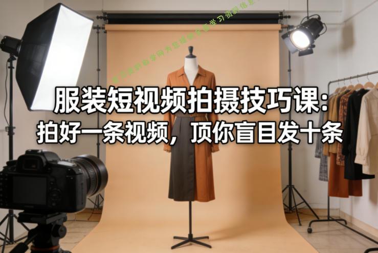 服装短视频拍摄技巧课:拍好一条视频,顶你盲目发十条