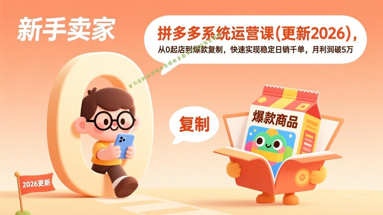 拼多多系统运营课(更新3月 - - 