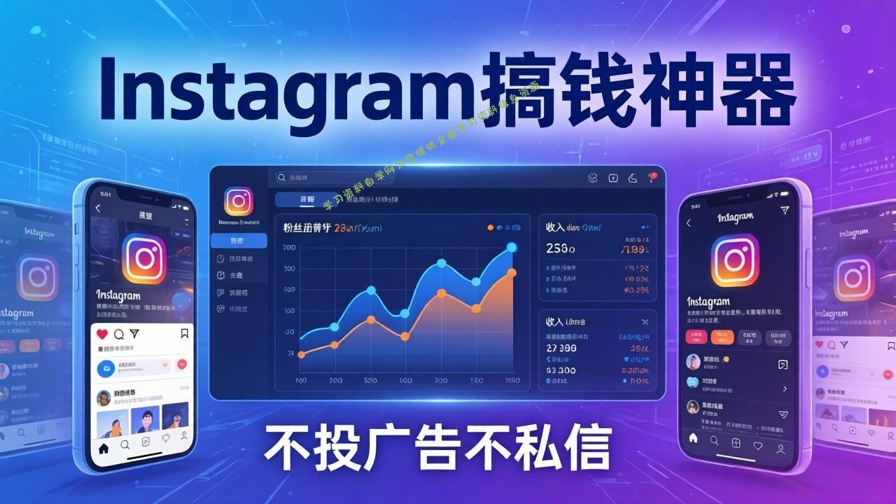 Instagram搞钱神器：月涨6万粉+月入5万刀，不投广告不私信，靠算法+低价产品 - - 