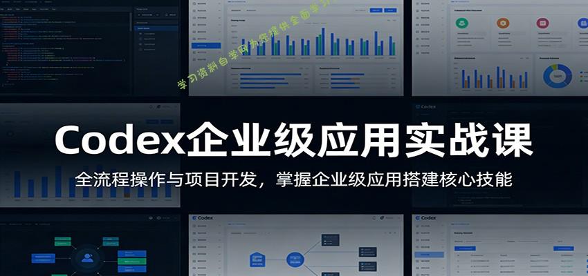 Codex企业级应用实战课：全流程操作与项目开发，掌握企业级应用搭建核心技能 - - 