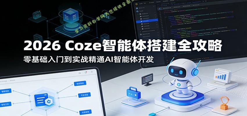 2026 Coze智能体搭建全攻略：零基础入门到实战精通AI智能体开发 - - 