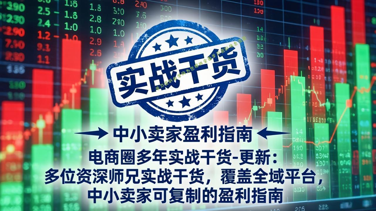 电商圈多年实战干货-更新5月20：多位资深师兄实战干货/覆盖全域平台，中小卖家可复制的盈利指南 - - 