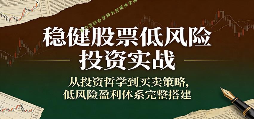 稳健股票低风险投资实战：从投资哲学到买卖策略，低风险盈利体系完整搭建 - - 