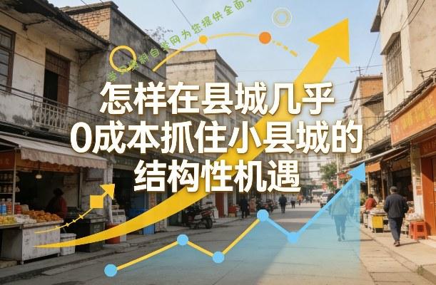 付费文章:怎样在县城几乎0成本抓住小县城的结构性机遇