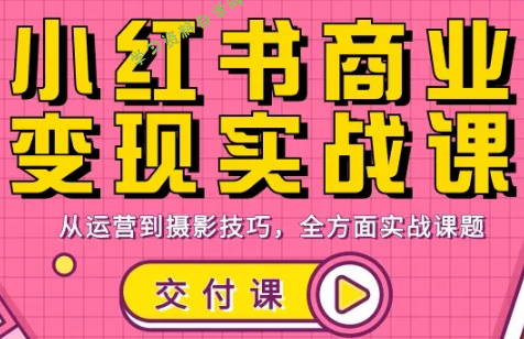 饭饭老师·小红书商业变现实战课 - - 
