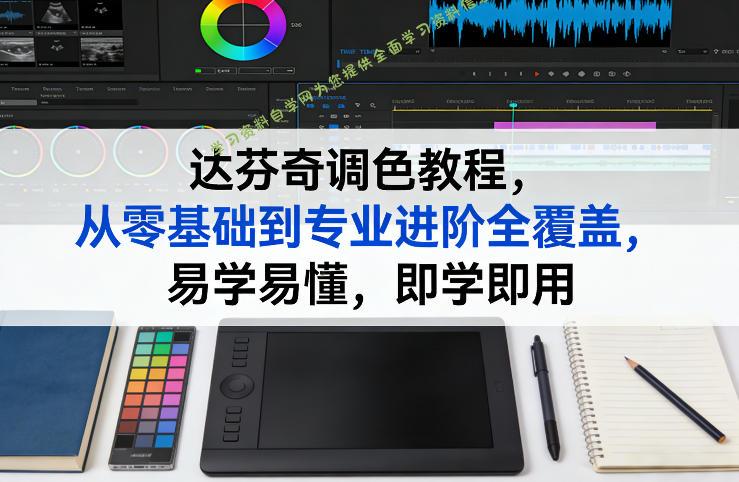 达芬奇调色教程,从零基础到专业进阶全覆盖,易学易懂,即学即用