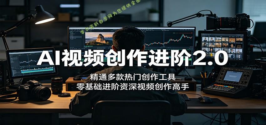 AI视频创作进阶2.0：精通多款热门创作工具，零基础进阶资深视频创作高手 - - 