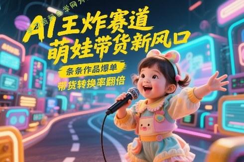 AI王炸赛道，萌娃带货新风口，条条作品爆单，带货转换率翻倍，核心逻辑拆解 - - 