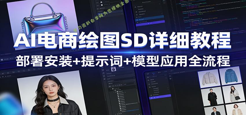 AI电商绘图SD详细教程：部署安装+提示词+模型应用全流程 - - 