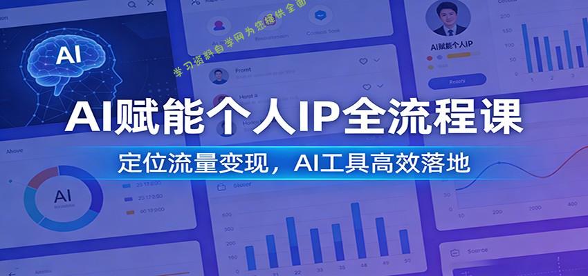 AI赋能个人IP全流程课：定位流量变现，AI工具高效落地 - - 