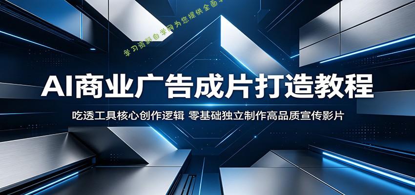 AI商业广告成片打造教程：吃透工具核心创作逻辑，零基础独立制作高品质宣传影片 - - 