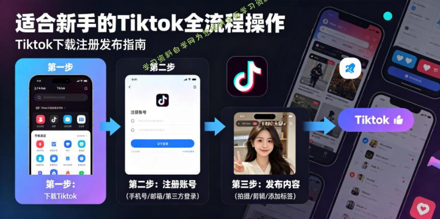Tiktok下载注册发布，适合新手的Tiktok全流程操作 - 