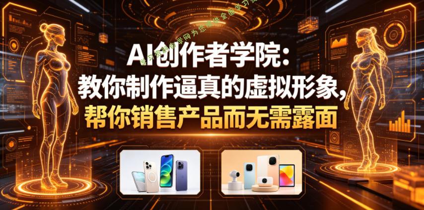 AI创作者学院：教你制作逼真的虚拟形象，帮你销售产品而无需露面【原创双语字幕】 - 