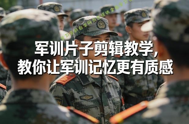 军训片子剪辑教学，教你让军训记忆更有质感 - 