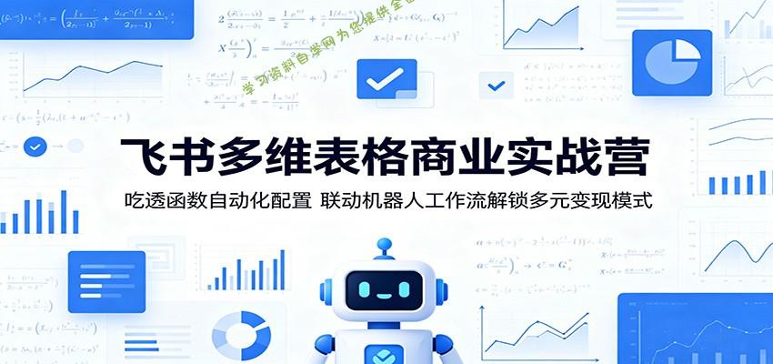 飞书多维表格商业实战营：吃透函数自动化配置，联动机器人工作流解锁多元变现模式 - 