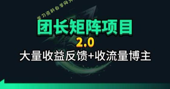【团长合作2.0】视频矩阵项目_招发手矩阵+剪辑师，共赢项目【揭秘】 - 