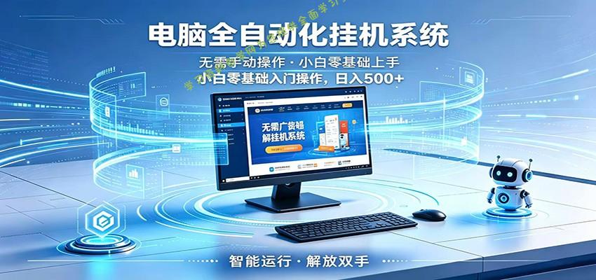 智能广告挂机无需值守，小白上手轻松实现每日增收 - - 