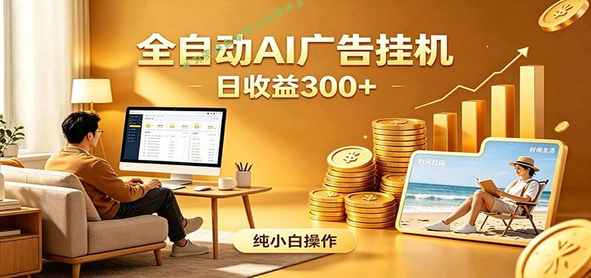 AI风口项目，全程解放双手，后台自动运行赚取收益，每天稳定收益300+ - 