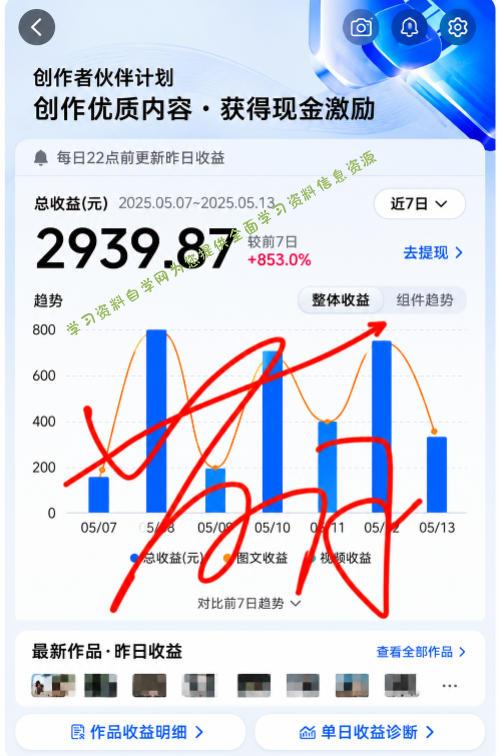 抖音24W粉丝博主的每日热点信息差教学，吃透创作者伙伴计划流量规则，抓时效热点放大账号播放、涨粉与变现收益
