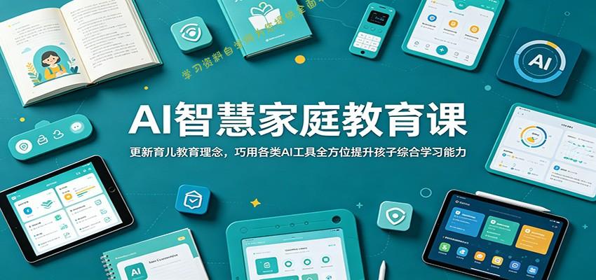 AI智慧家庭教育课：更新育儿教育理念，巧用各类AI工具全方位提升孩子综合学习能力 - 