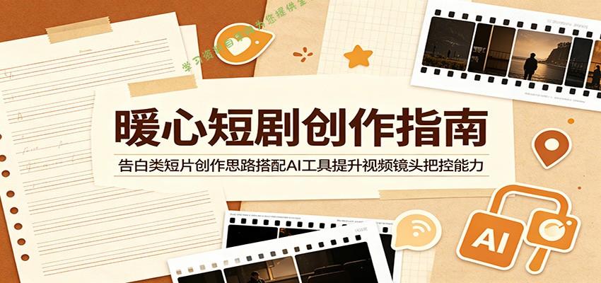 暖心短剧创作指南：告白类短片创作思路搭配AI工具提升视频镜头把控能力 - - 
