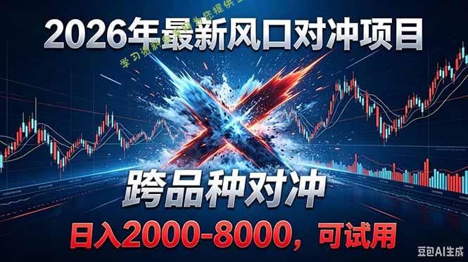 2026创业新风口！最新对冲！跨品种对冲！日收益2000-6000+ - 