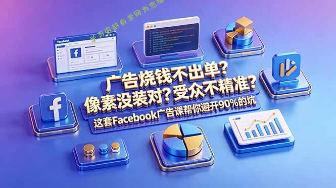 广告烧钱不出单？像素没装对？受众不精准？这套Facebook广告课帮你避开90%的坑-原创双语字幕 - 