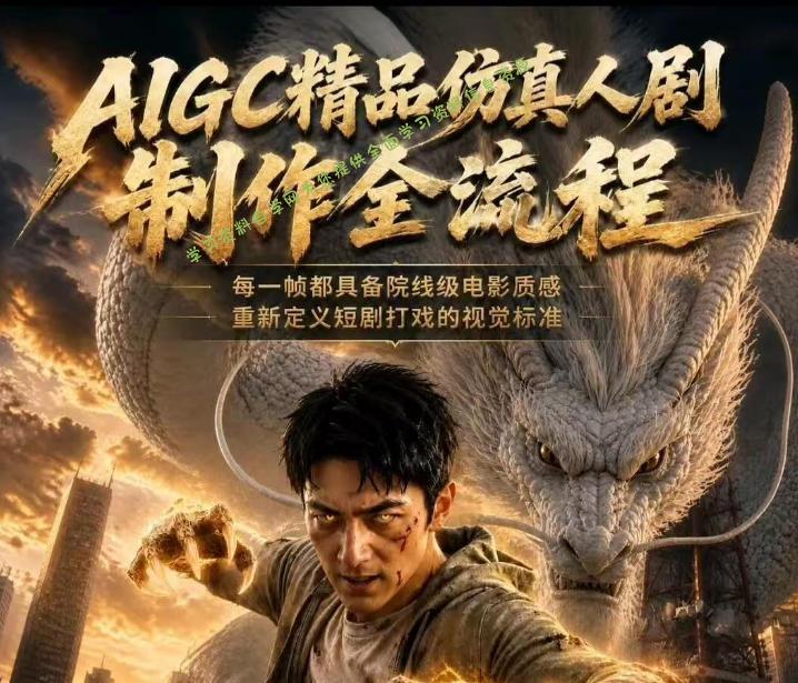 AIGC精品仿真人剧豢龙人全流程制作解析2026，国风仿真人创作+打斗剧情+人设编排，一站式AI短剧入门 - 